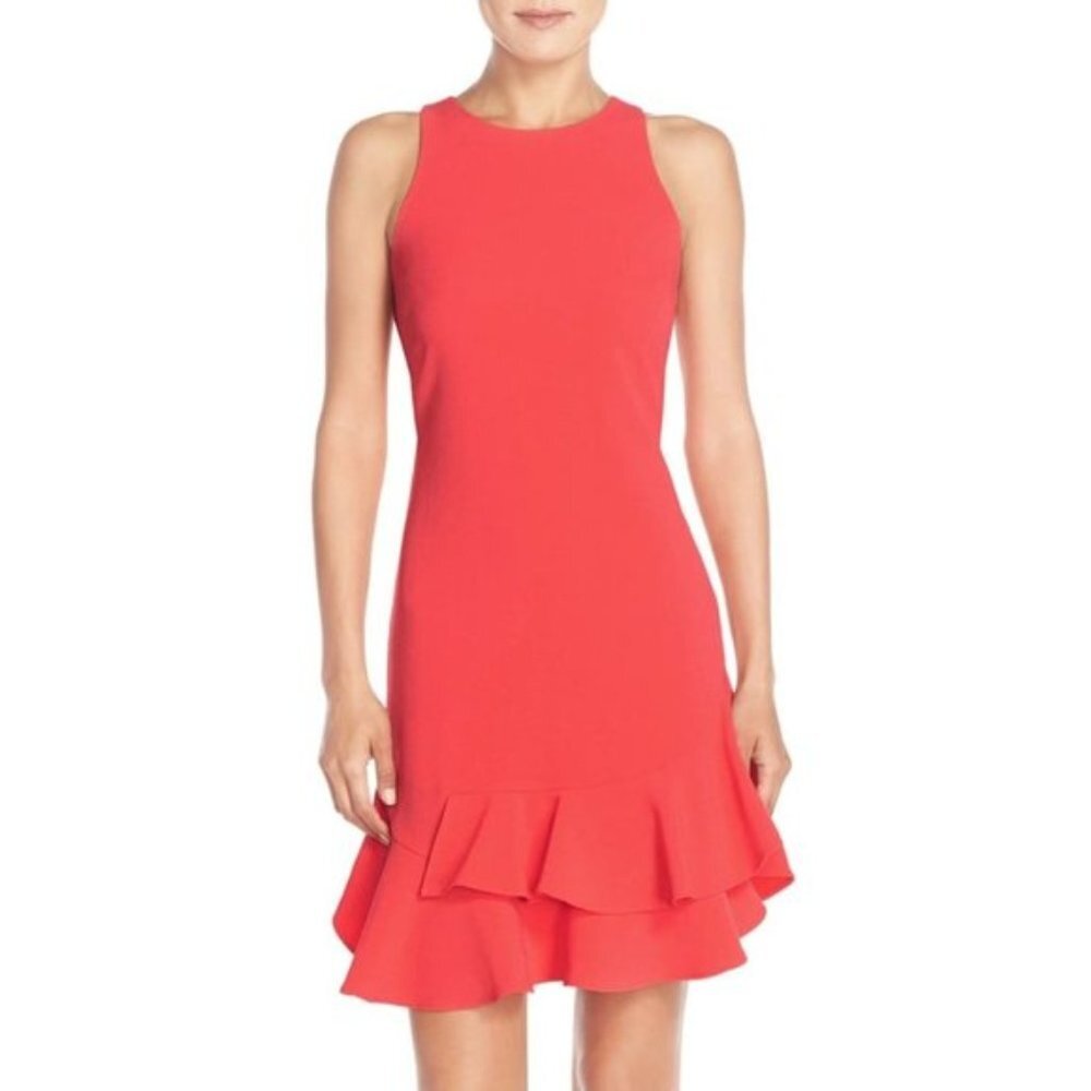 CHELSEA28 Tiered Ruffle Hem Mini Dress